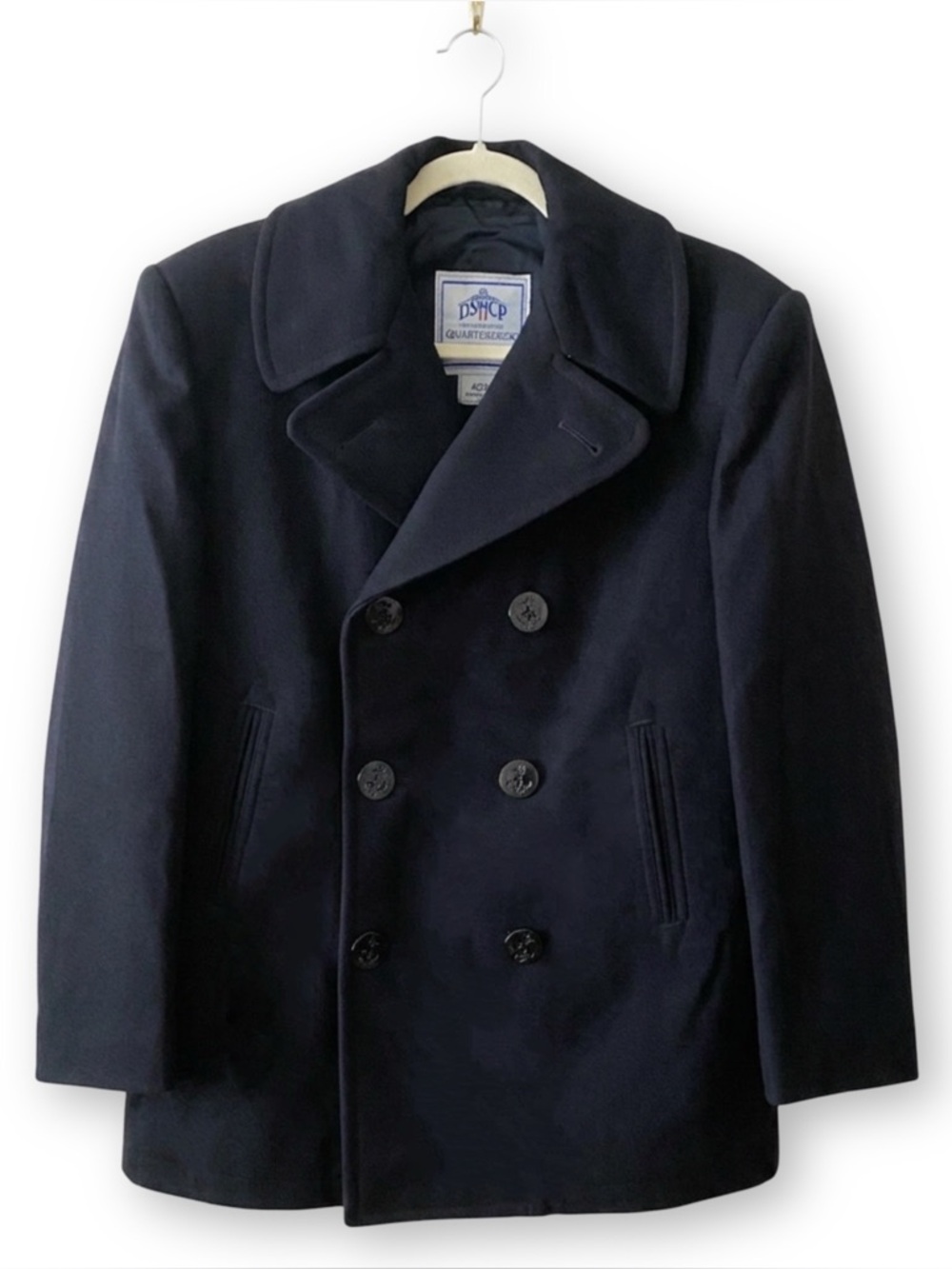 Vintage US Navy Mens 40S Enlisted Wool Peacoat DSCP Quarterdeck Collection